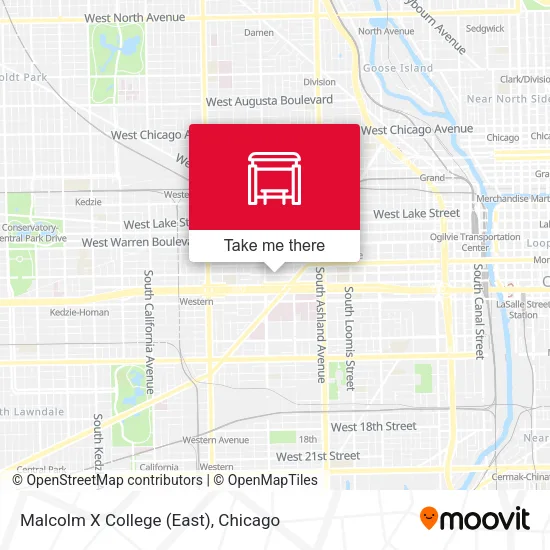 Malcolm X College (East) map
