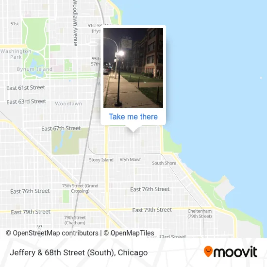 Jeffery & 68th Street (South) map