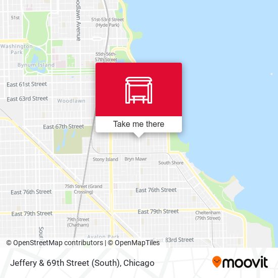 Mapa de Jeffery & 69th Street (South)