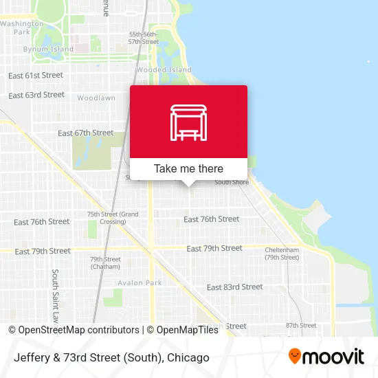 Mapa de Jeffery & 73rd Street (South)