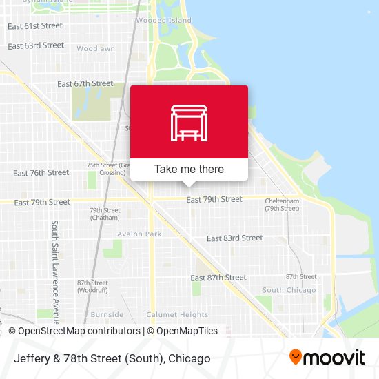 Jeffery & 78th Street (South) map