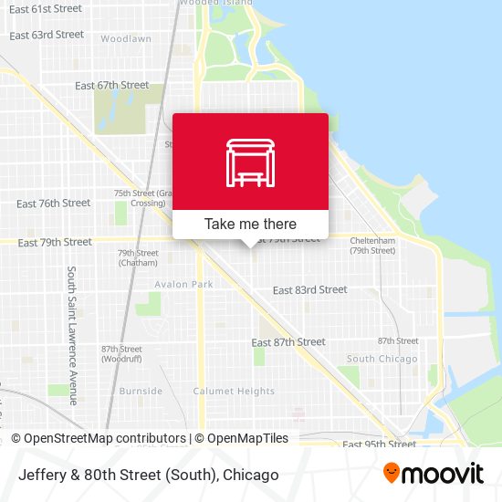 Jeffery & 80th Street (South) map