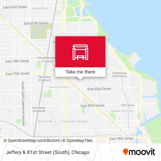 Jeffery & 81st Street (South) map