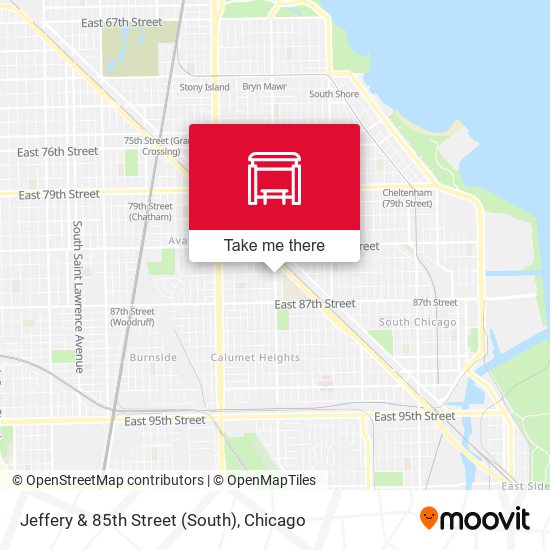 Jeffery & 85th Street (South) map