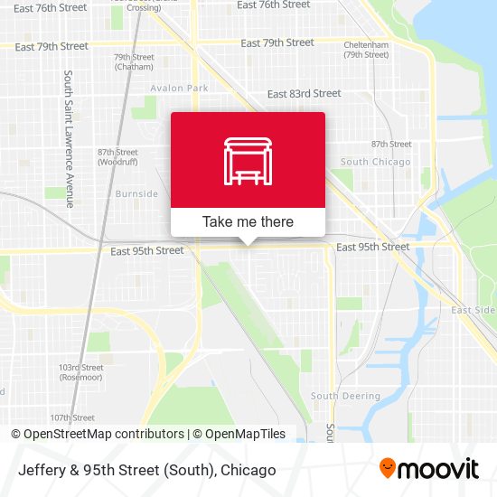 Jeffery & 95th Street (South) map