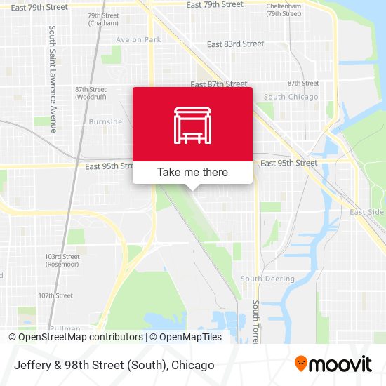 Mapa de Jeffery & 98th Street (South)