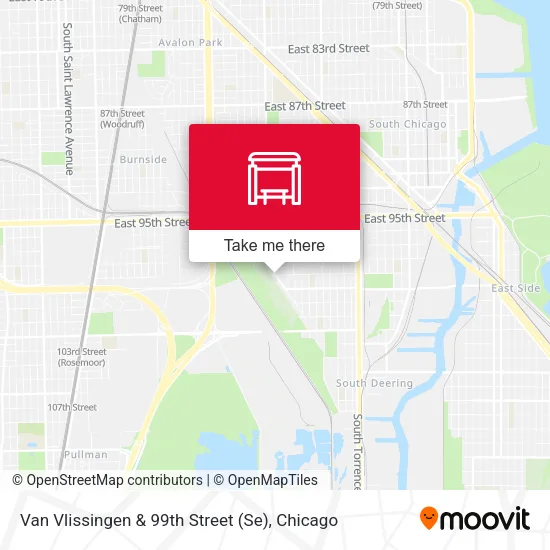 Mapa de Van Vlissingen & 99th Street (Se)