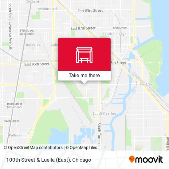 100th Street & Luella (East) map