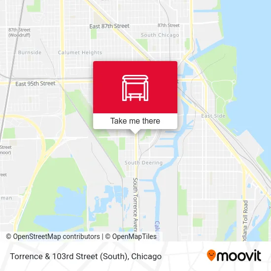 Torrence & 103rd Street (South) map