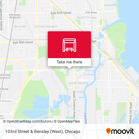 103rd Street & Bensley (West) map