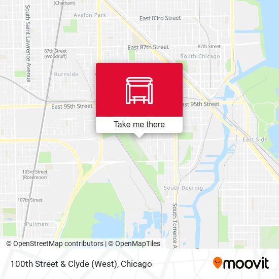 100th Street & Clyde (West) map