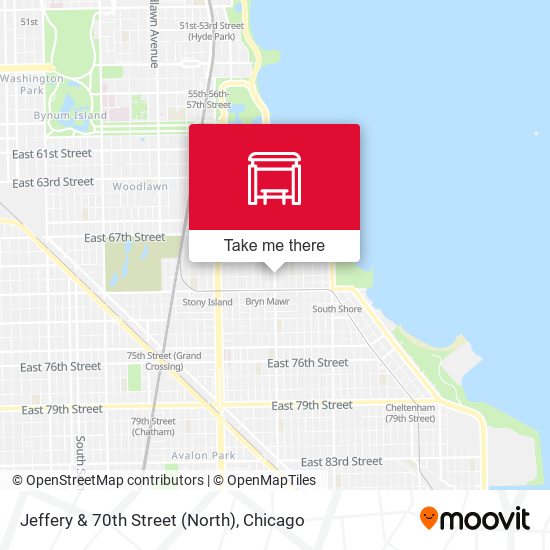 Jeffery & 70th Street (North) map