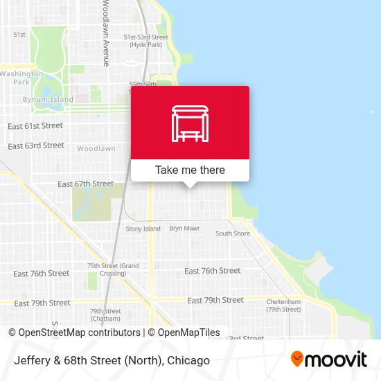 Jeffery & 68th Street (North) map