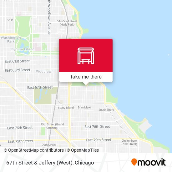 67th Street & Jeffery (West) map