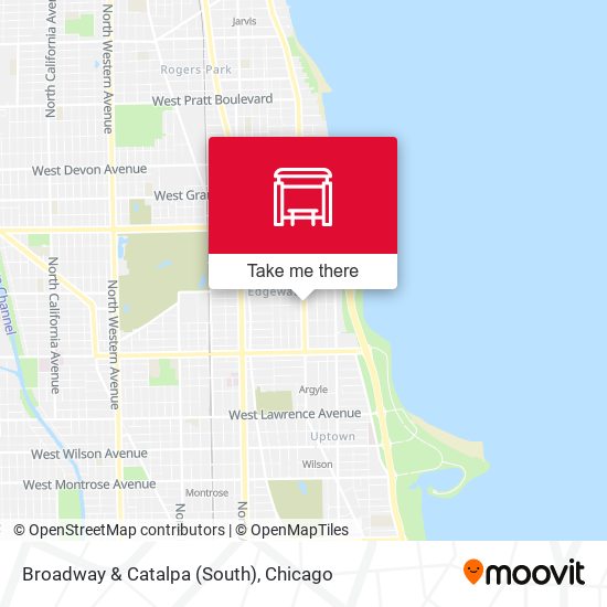 Broadway & Catalpa (South) map