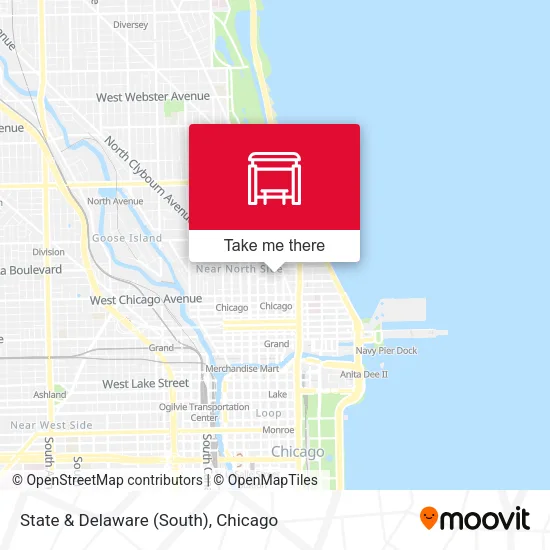 State & Delaware (South) map