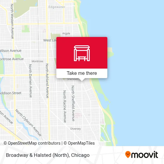 Broadway & Halsted (North) map