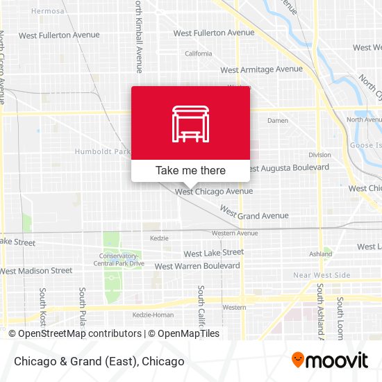 Chicago & Grand (East) map