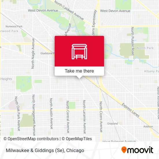 Milwaukee & Giddings (Se) map