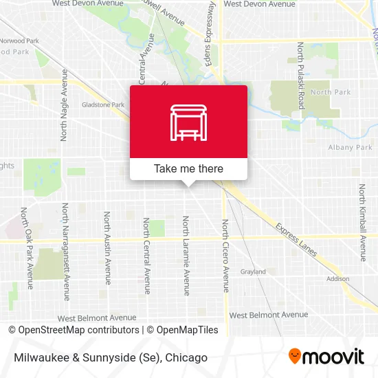 Milwaukee & Sunnyside (Se) map