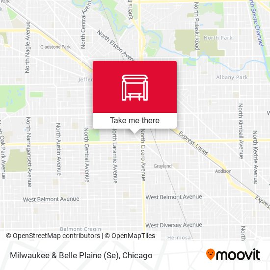 Mapa de Milwaukee & Belle Plaine (Se)