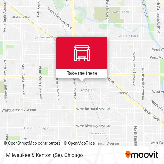 Milwaukee & Kenton (Se) map