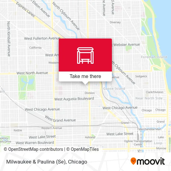 Milwaukee & Paulina (Se) map