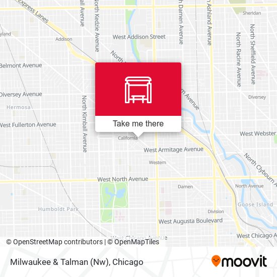 Milwaukee & Talman (Nw) map