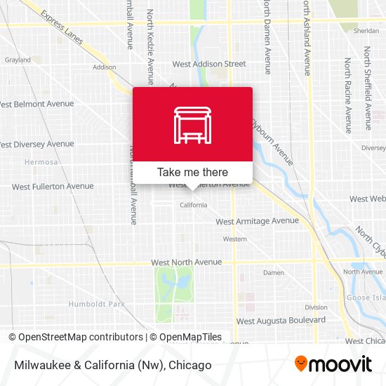 Mapa de Milwaukee & California (Nw)