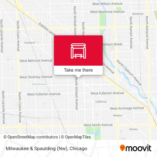 Mapa de Milwaukee & Spaulding (Nw)