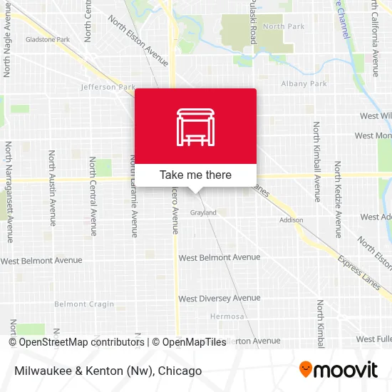 Milwaukee & Kenton (Nw) map