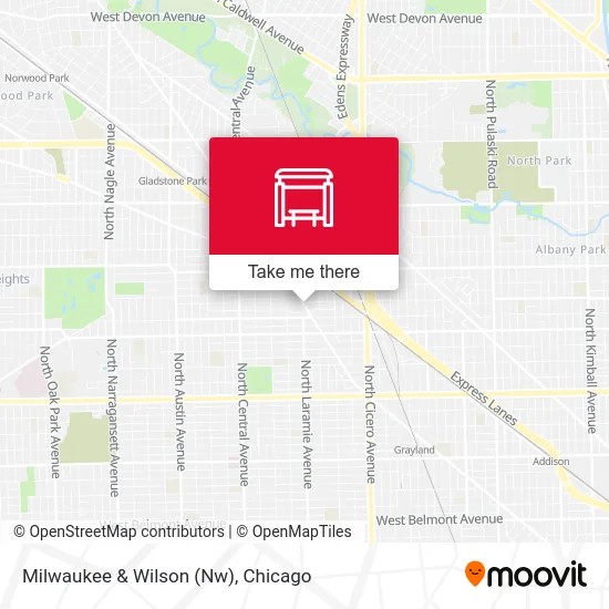 Milwaukee & Wilson (Nw) map