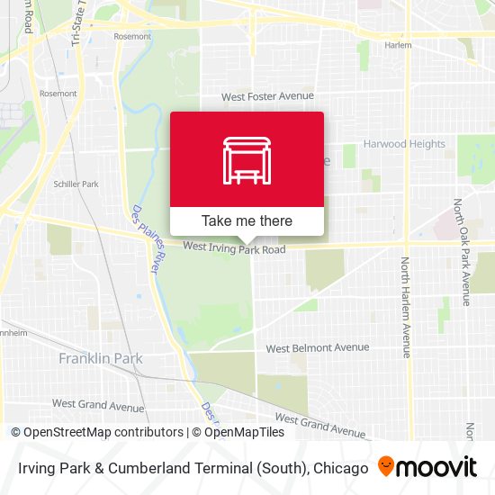 Irving Park & Cumberland Terminal (South) map