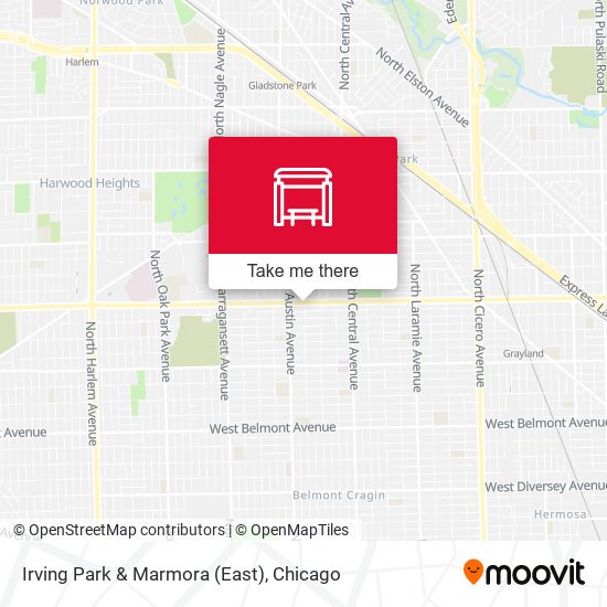 Irving Park & Marmora (East) map