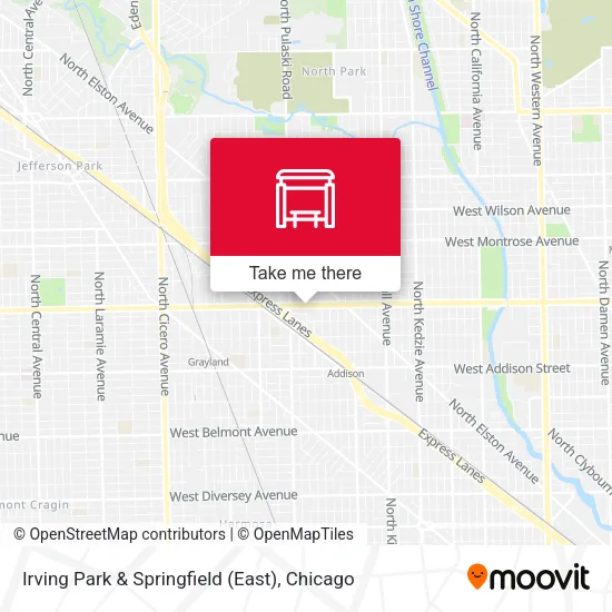 Irving Park & Springfield (East) map