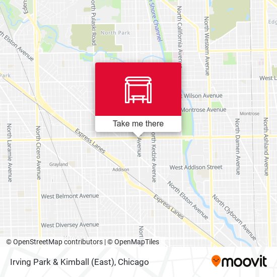 Irving Park & Kimball (East) map