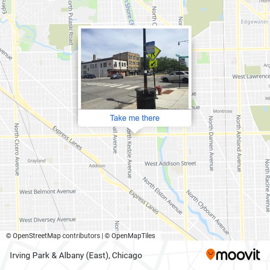 Irving Park & Albany (East) map