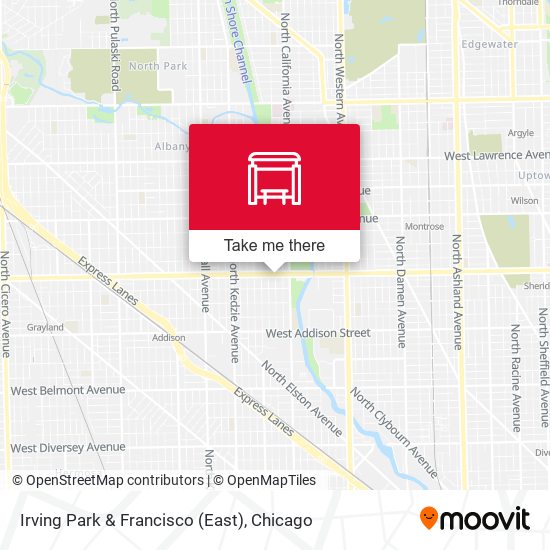 Mapa de Irving Park & Francisco (East)