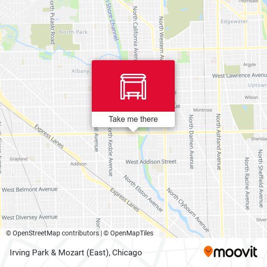 Irving Park & Mozart (East) map