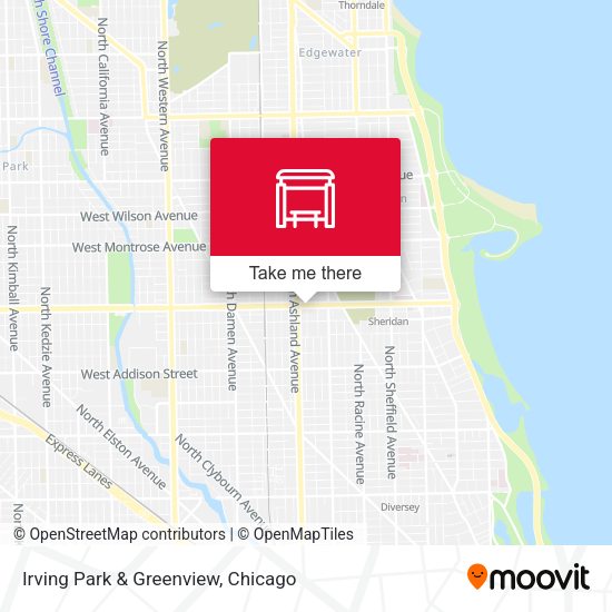 Irving Park & Greenview map