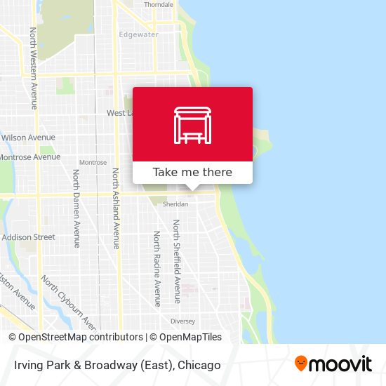 Mapa de Irving Park & Broadway (East)
