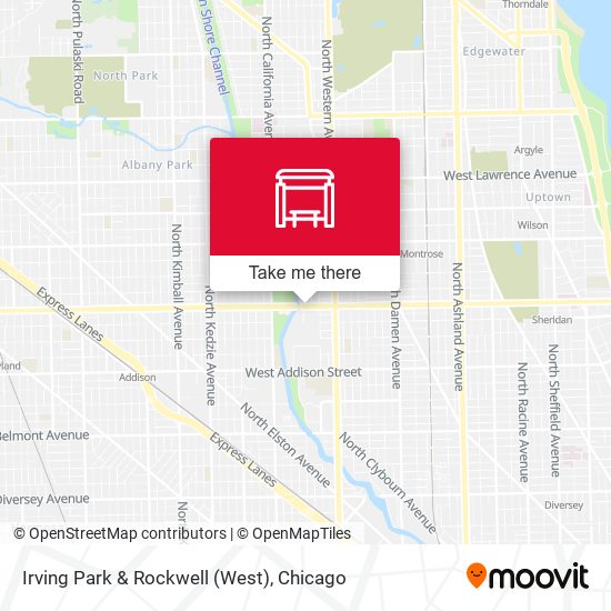 Irving Park & Rockwell (West) map