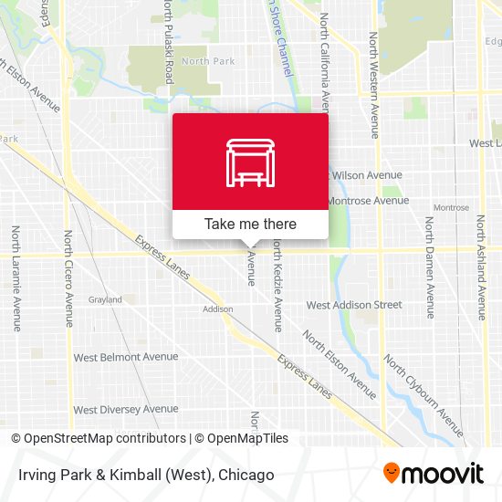 Irving Park & Kimball (West) map