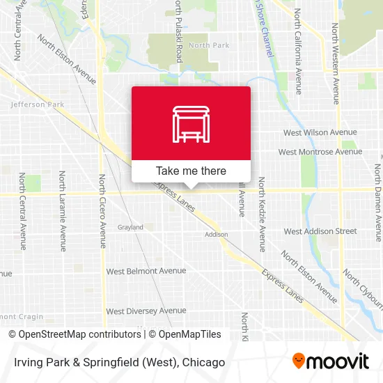 Irving Park & Springfield (West) map
