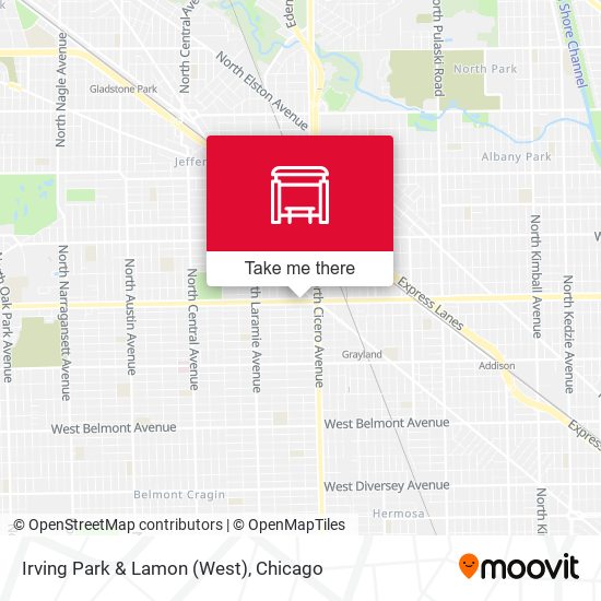 Irving Park & Lamon (West) map