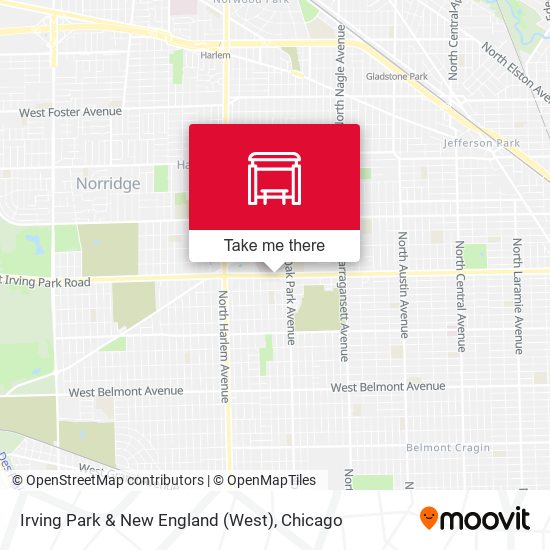 Mapa de Irving Park & New England (West)