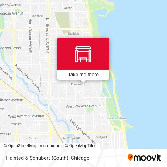 Halsted & Schubert (South) map