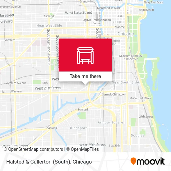 Halsted & Cullerton (South) map