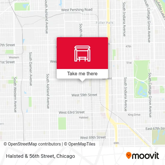 Halsted & 56th Street map