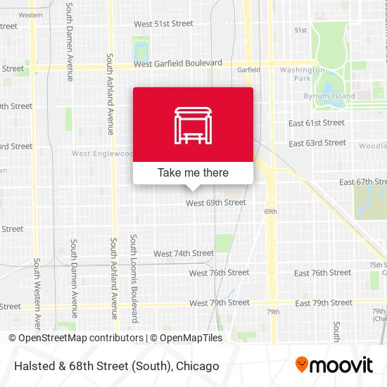 Halsted & 68th Street (South) map
